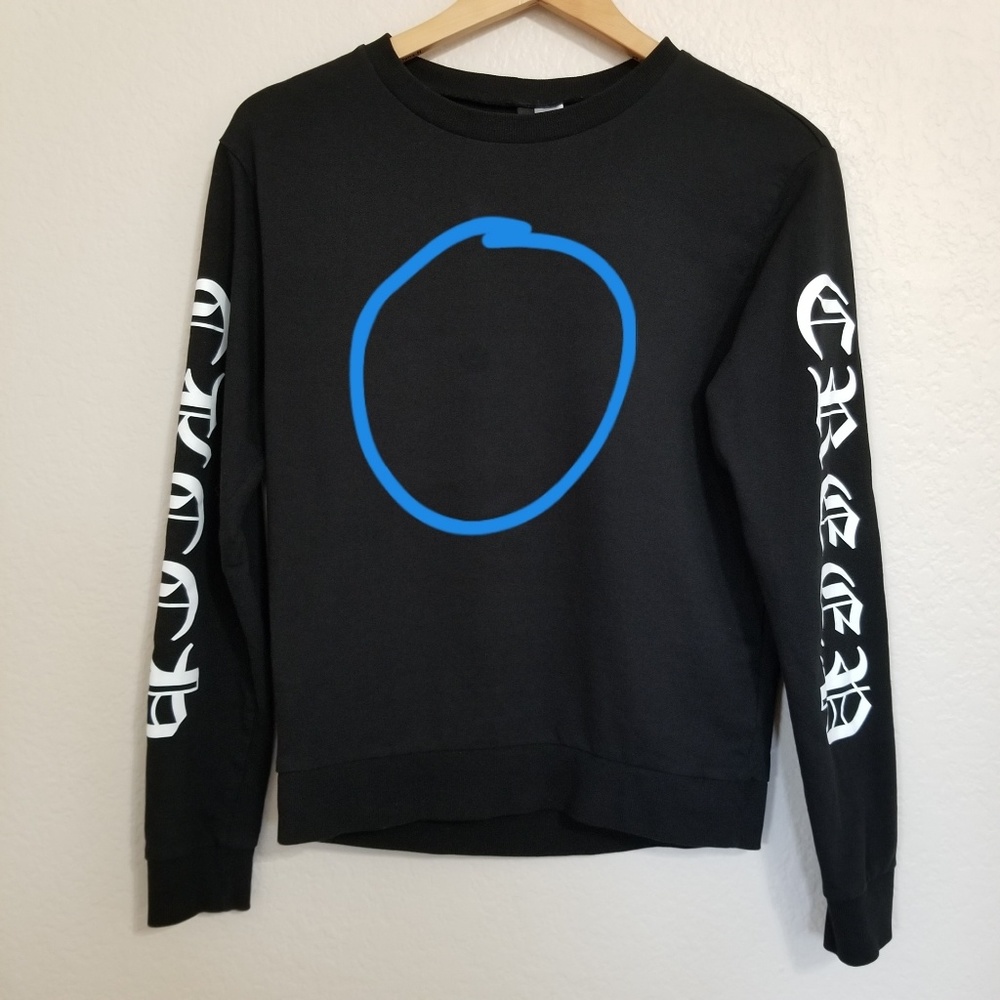 ♥ 3/$15 H&M Black Creed Band Graphic Sweatshirt - Picture 5 of 5